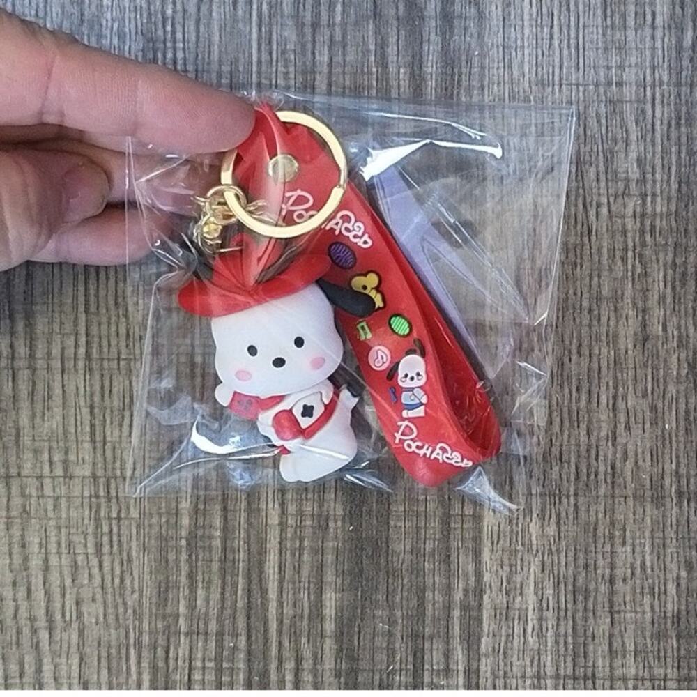 #6710 Hello Kitty & Friends Pochacco PVC Keychain with keytag